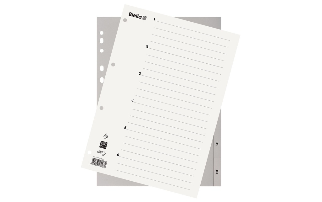 [104714060] BIELLA Répertoire 1-6 A4 PP
