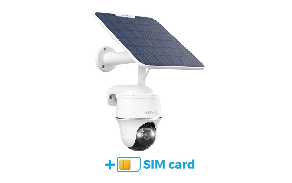 Reolink Caméra 4G/LTE G440 panneau solaire et 24M Sim inclus