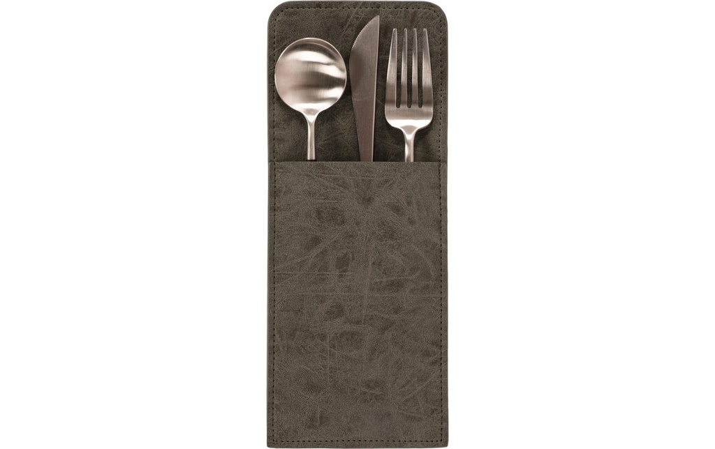 Tiseco Set de table Truman 10 cm x 25 cm, Gris