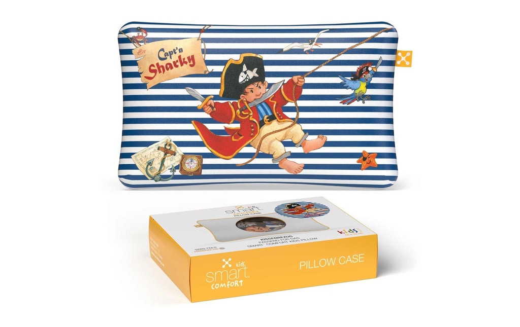 Smartsleep Taie d’oreiller Comfort Capt'n Sharky 50 x 32 cm