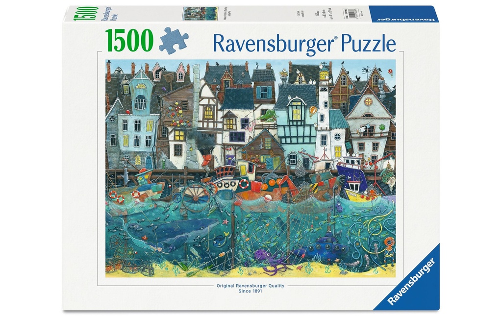 Ravensburger Puzzle Habour of Wonders: a Bustling Fantasy Port