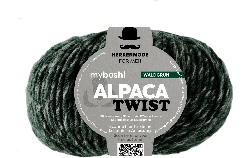 myBoshi Laine Alpaca Twist Vert forêt