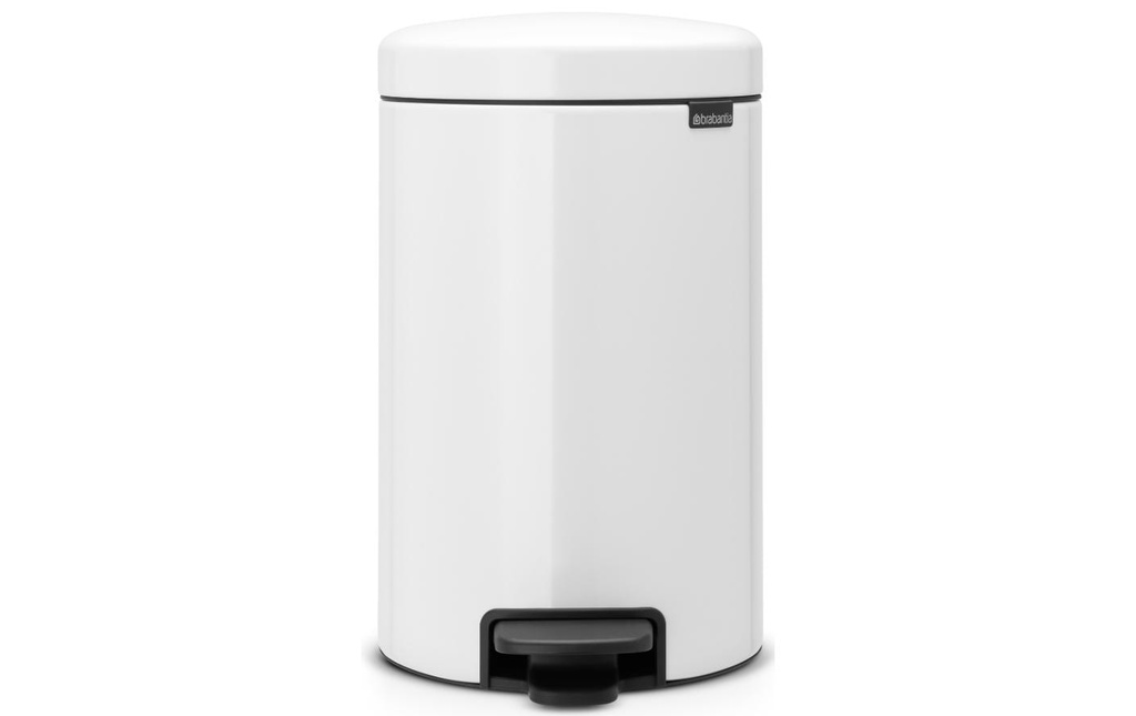 Brabantia Poubelle à pédale NewIcon 12 l, White