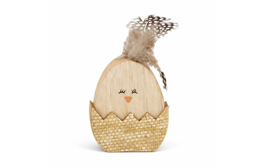 CHALET Présentoir Poulet Tulin S 7,5 x 2 x 14 cm, Brun