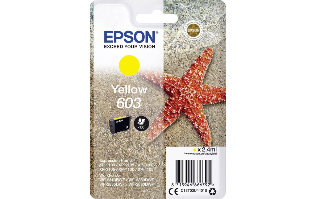Epson Encre 603 / C13T03U44010 Yellow