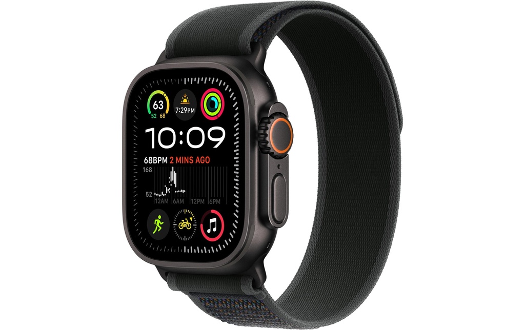 Apple Watch Ultra 2 Black Titanium Trail Loop Noir S/M