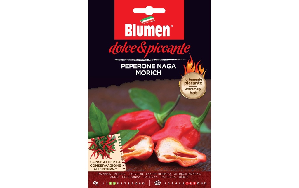 Blumen Semence Paprika Naga Morich