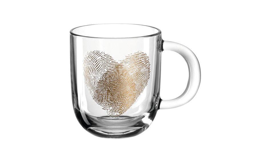 LEONARDO Tasse à café Emozione – Empreinte digitale 400 ml, 1 Pièce/s