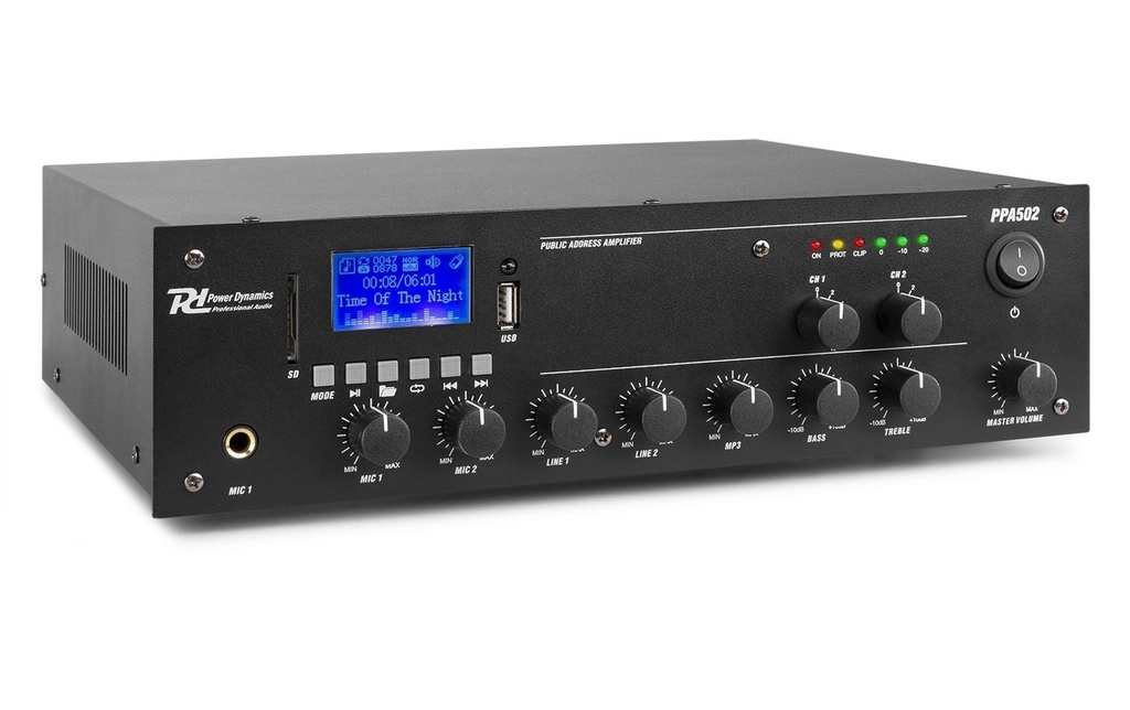 Power Dynamics Amplificateur pro PPA502 100 V, 2x 50 W
