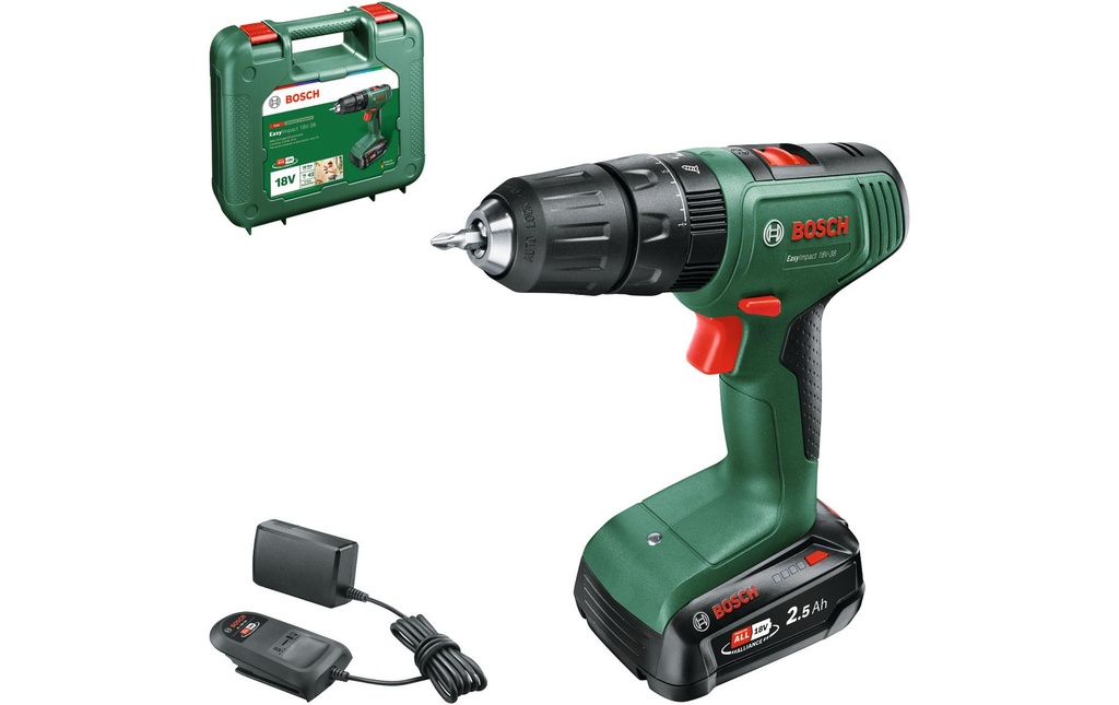 Bosch Perceuses à percussion sans fil EasyImpact 18 V-38 Kit