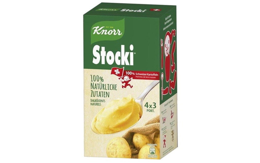 Knorr Stocki Purée de pommes de terre suisses 4 x 110 g