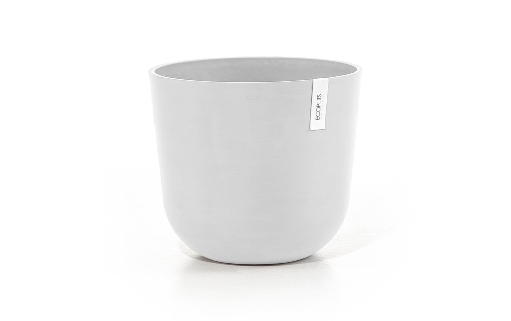 Ecopots Pot à fleur Oslo 35, Blanc