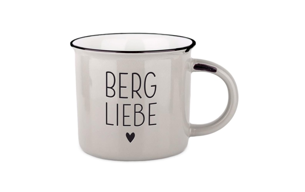 Grafik Werkstatt Gobelet vintage Bonheur de la montagne Amour de la montagne