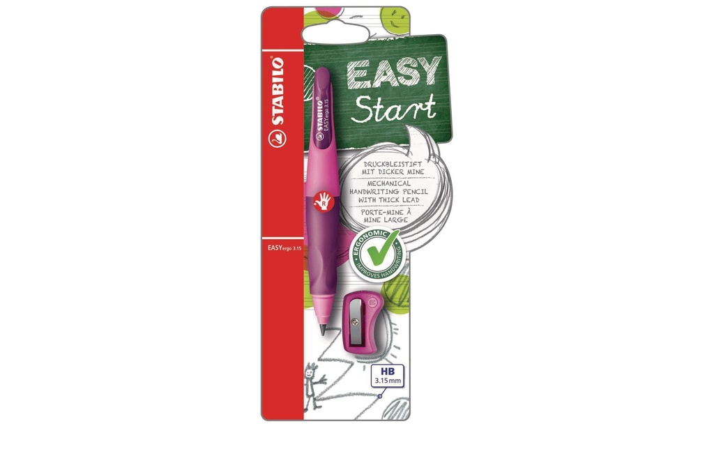 STABILO EASYergo Start R pink/lil.3.15