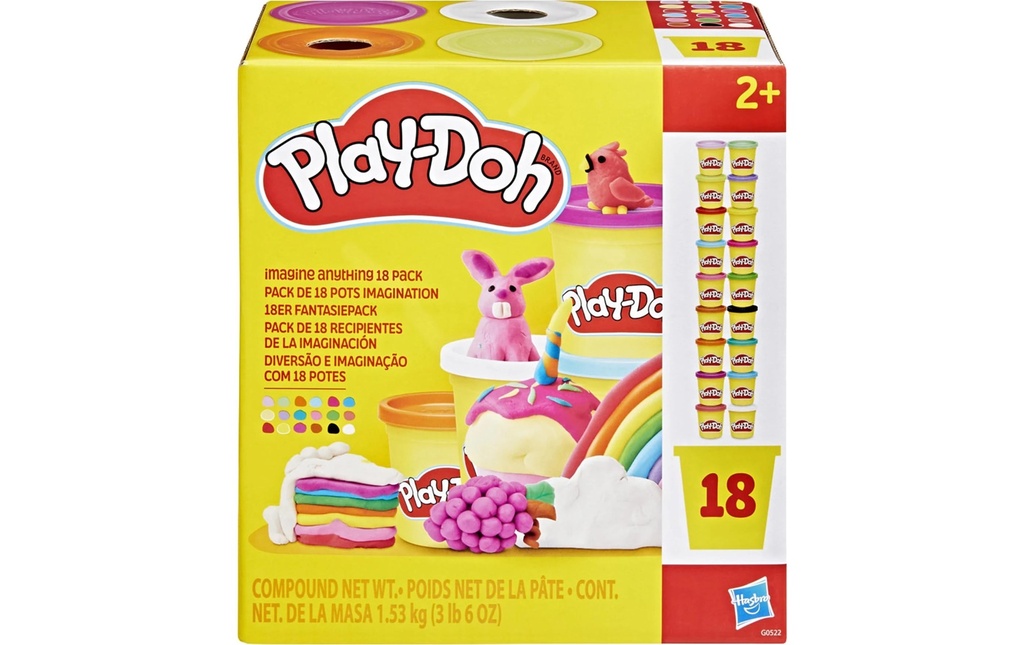 Play-Doh Plasticine Play-Doh Fantaisie paquet de 18 assorti