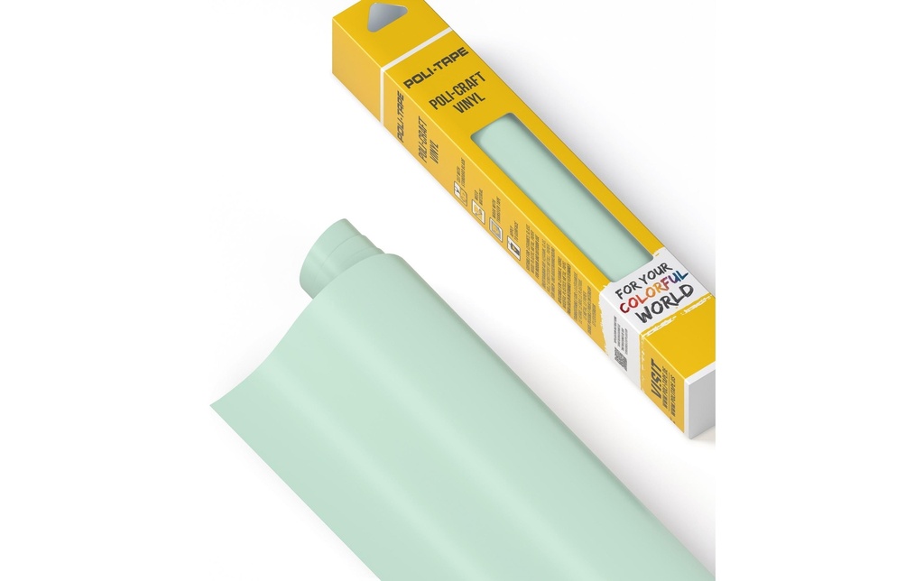 Poli-Tape Film de vinyle Permanent 30.5 x 183 cm, menthe mate