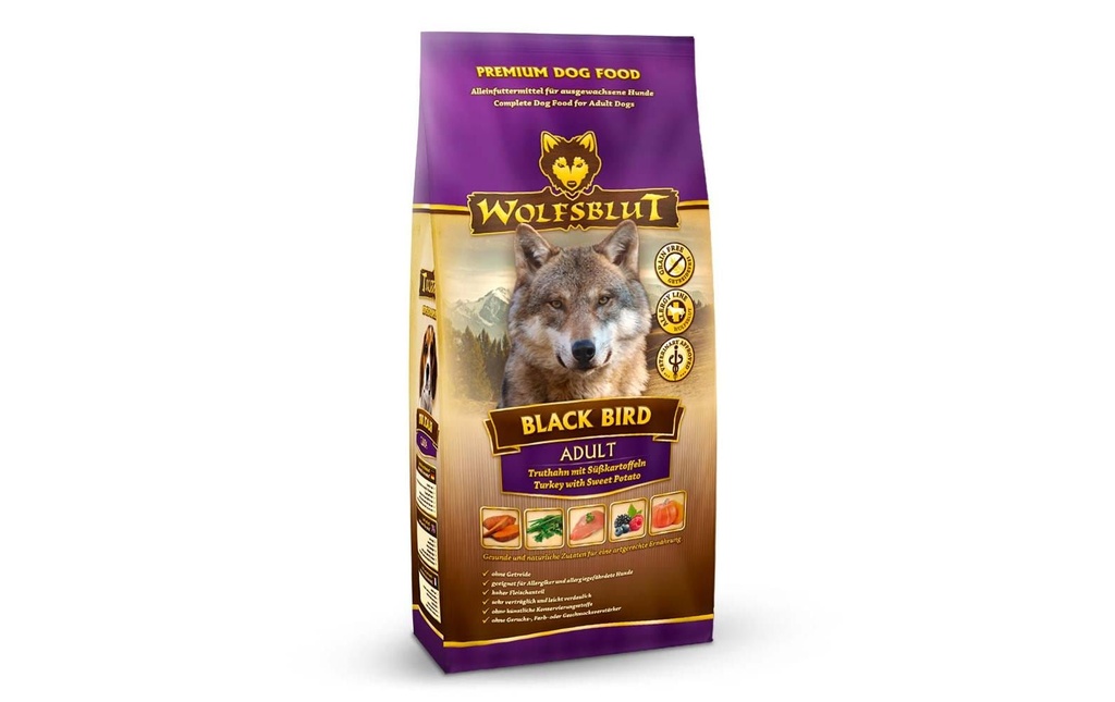 Wolfsblut Alimentation sèche Dog Black Bird Adult, 12.5 kg