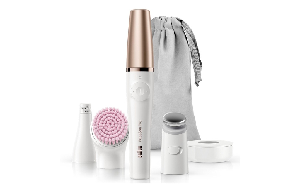 Braun Épilateur facial FaceSpa Pro 912, Bronze/Blanc