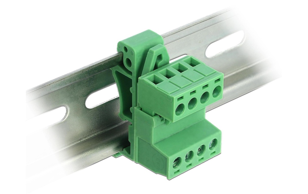 Delock 4 Pin, 5.08 mm Dimensions de la grille coudée