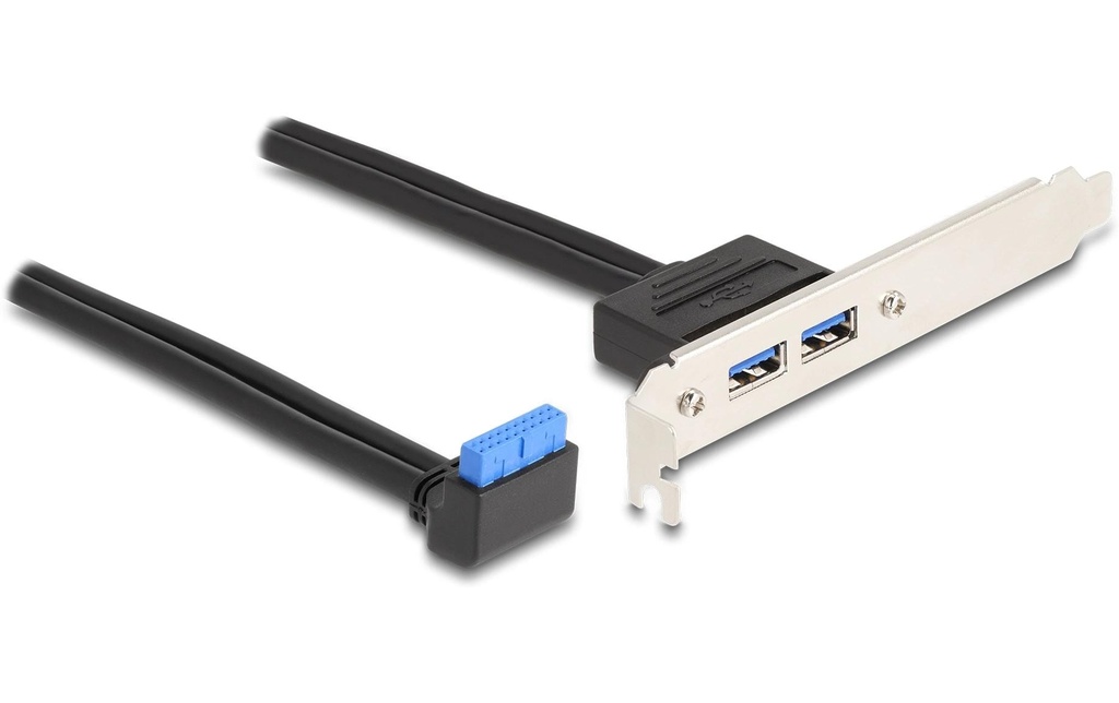 Delock Bracket Prise poteau USB 3.0 90