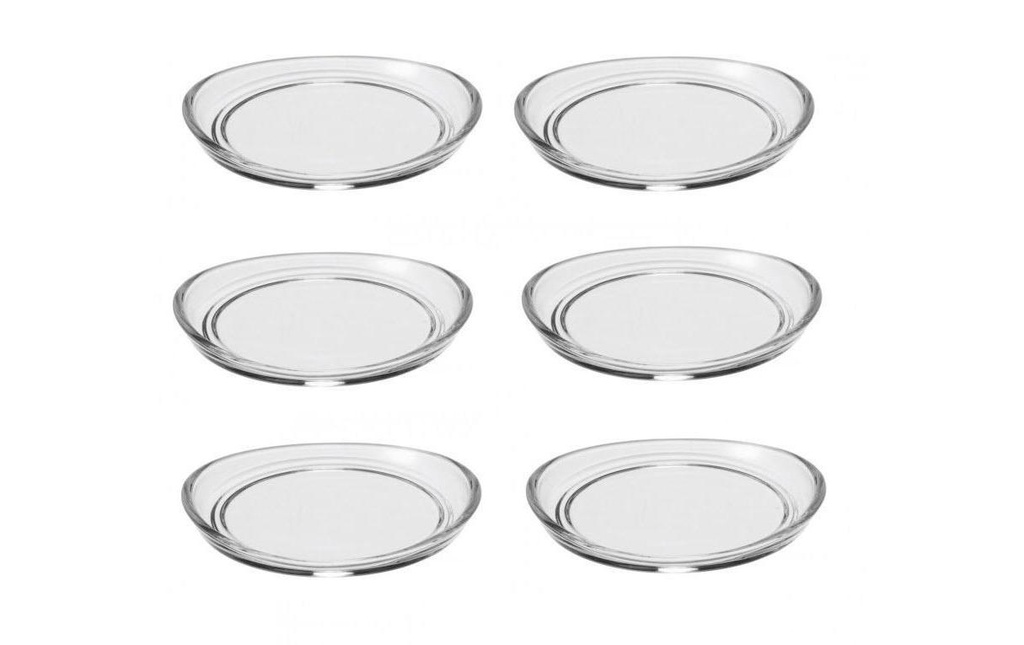 LEONARDO Dessous de verre Loop 6 pièces, Transparent