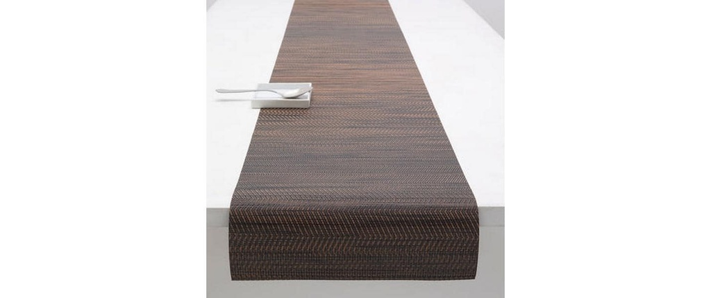 Chilewich Chemin de table Wave brun, 36 x 183 cm