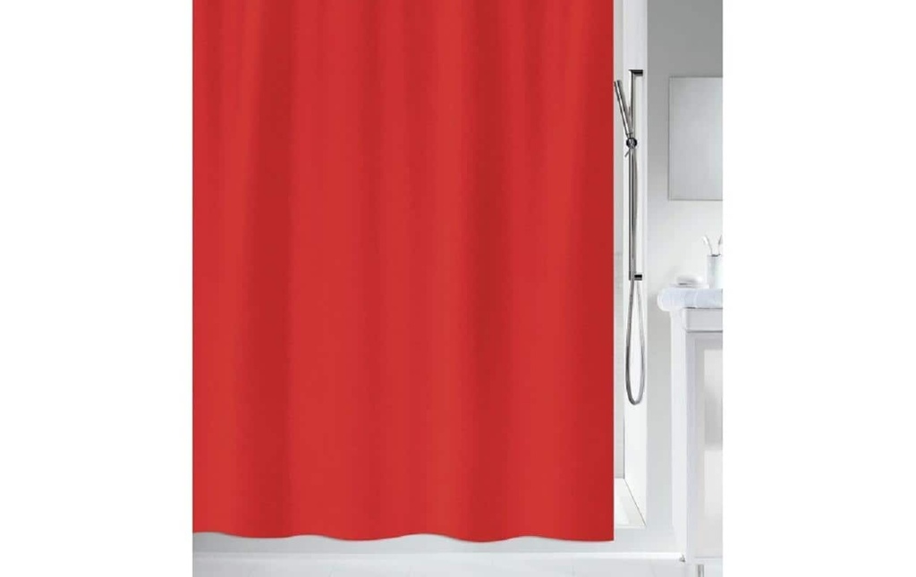 spirella Rideau de douche Primo 120 x 200 cm, Rouge