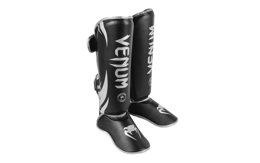 Venum Challenger Standup Shin Guards Noir/Argent, M