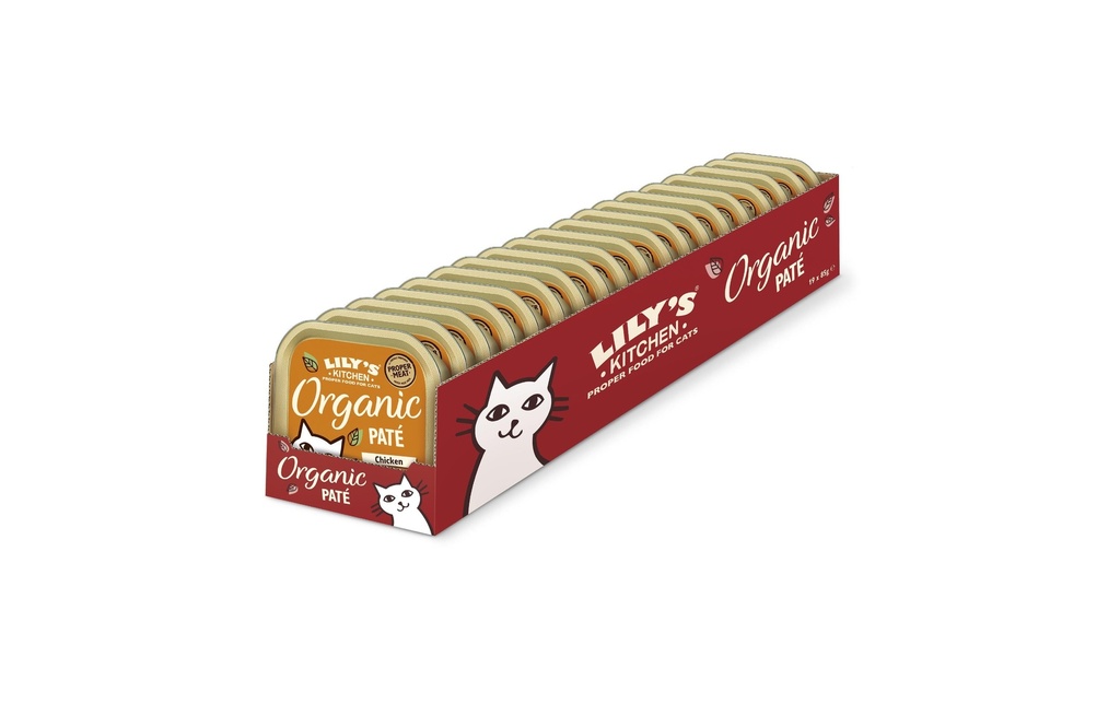 Lily's Kitchen Alimentation humide Organic Poulet, 19 x 85 g