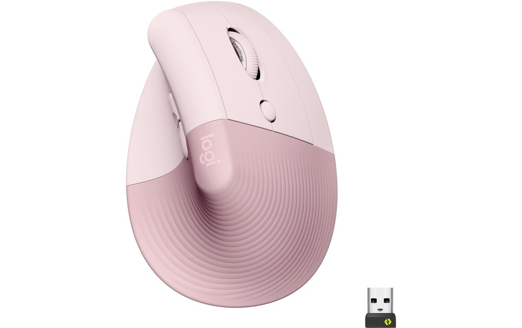Logitech Souris ergonomique Lift Rose