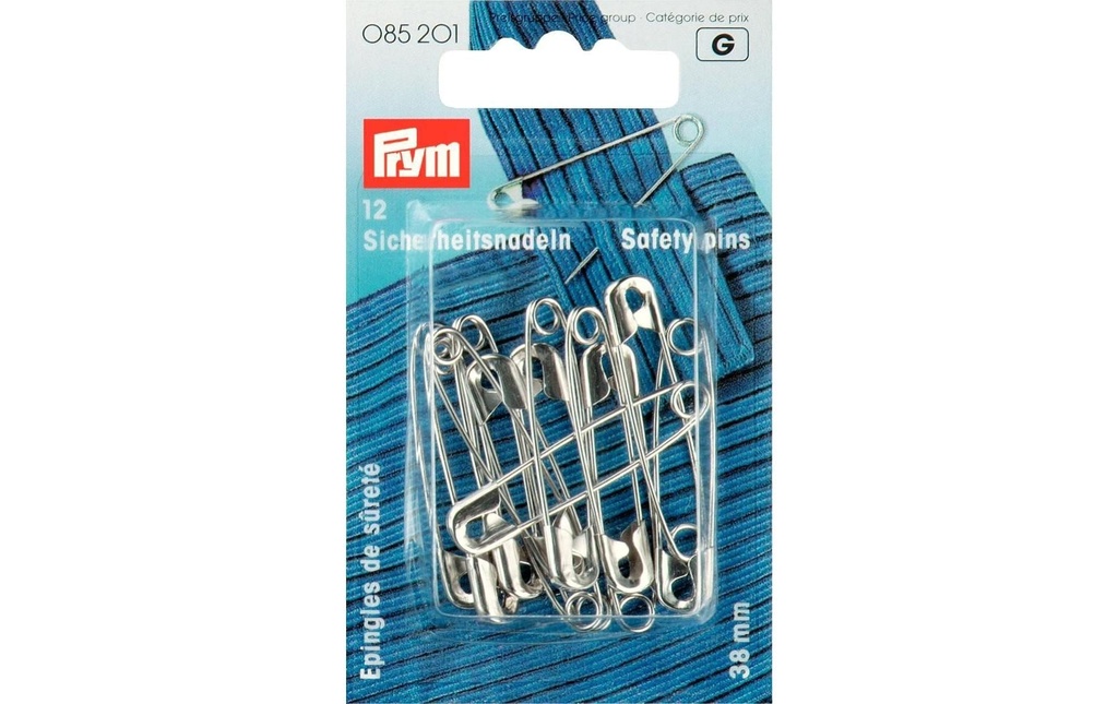 Prym Epingle de sûreté Nr. 2, 38 mm, 12 pièces