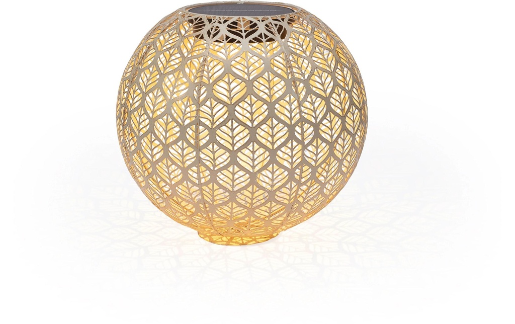 STT Photophore Solar Antic Ball Grafic Ø 30 cm, Beige clair