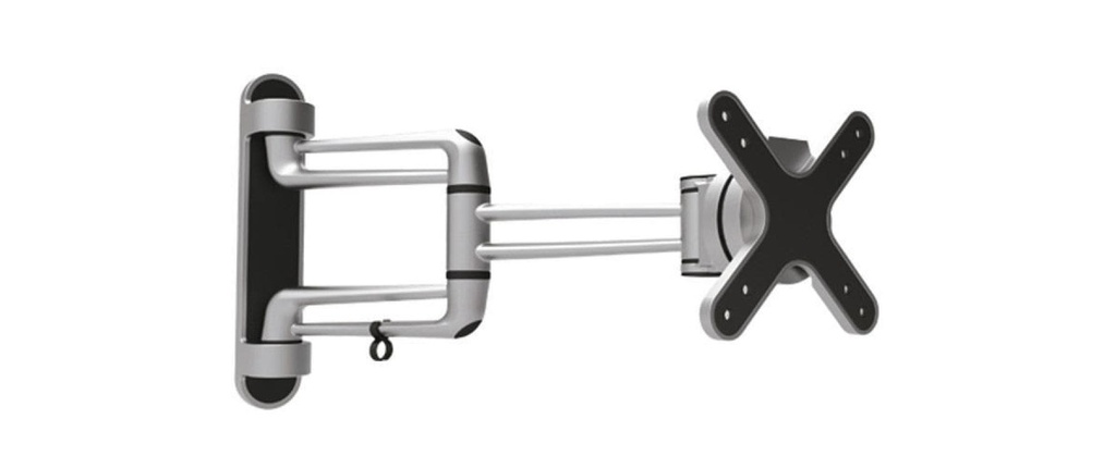 PureMounts Supports mural PM-STYLE-23C Noir/Argenté