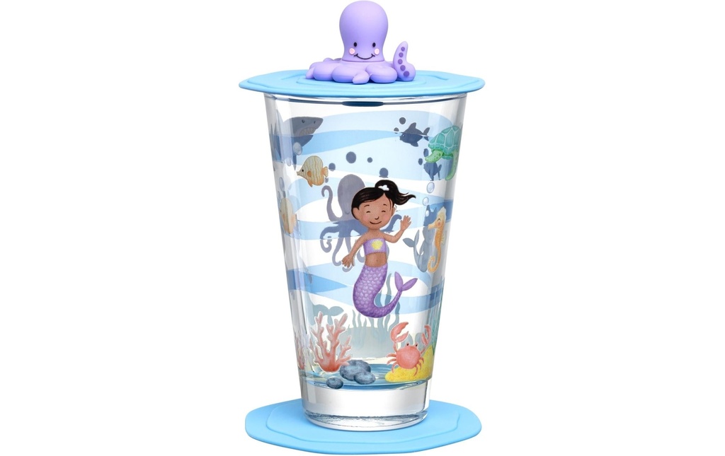 LEONARDO Verre à boire pour enfants Avventura 300 ml, 3 pièces, mer
