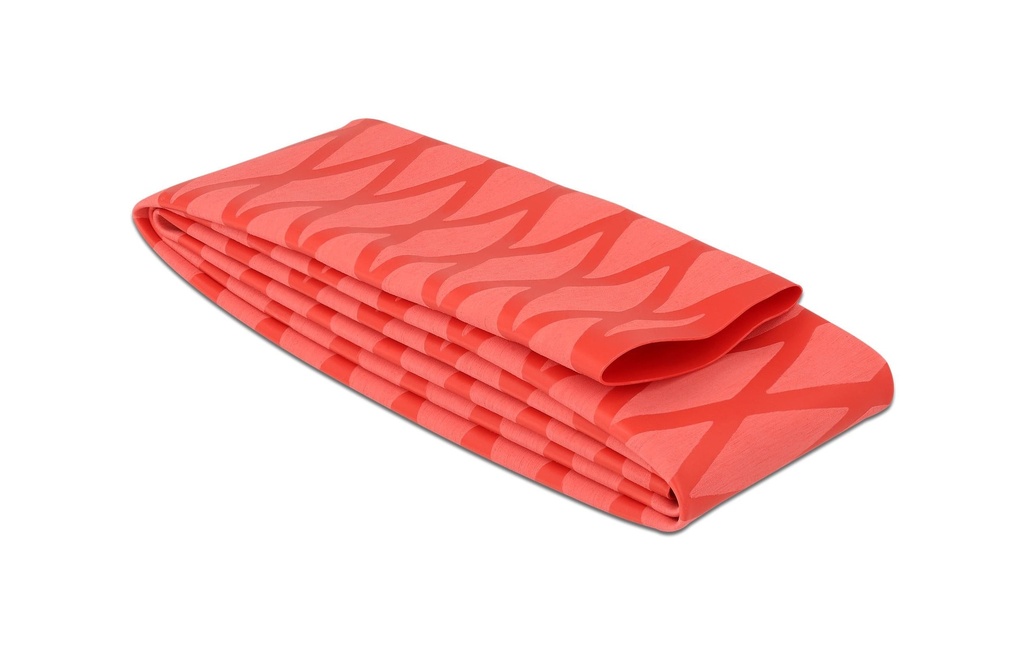 Delock Gaine thermorétractable dessin en X antidérapant 1 m x 40 mm Rouge