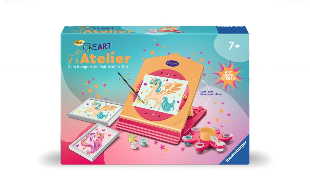 Ravensburger Peinture avec chiffres CreArt – Néon Atelier Licorne