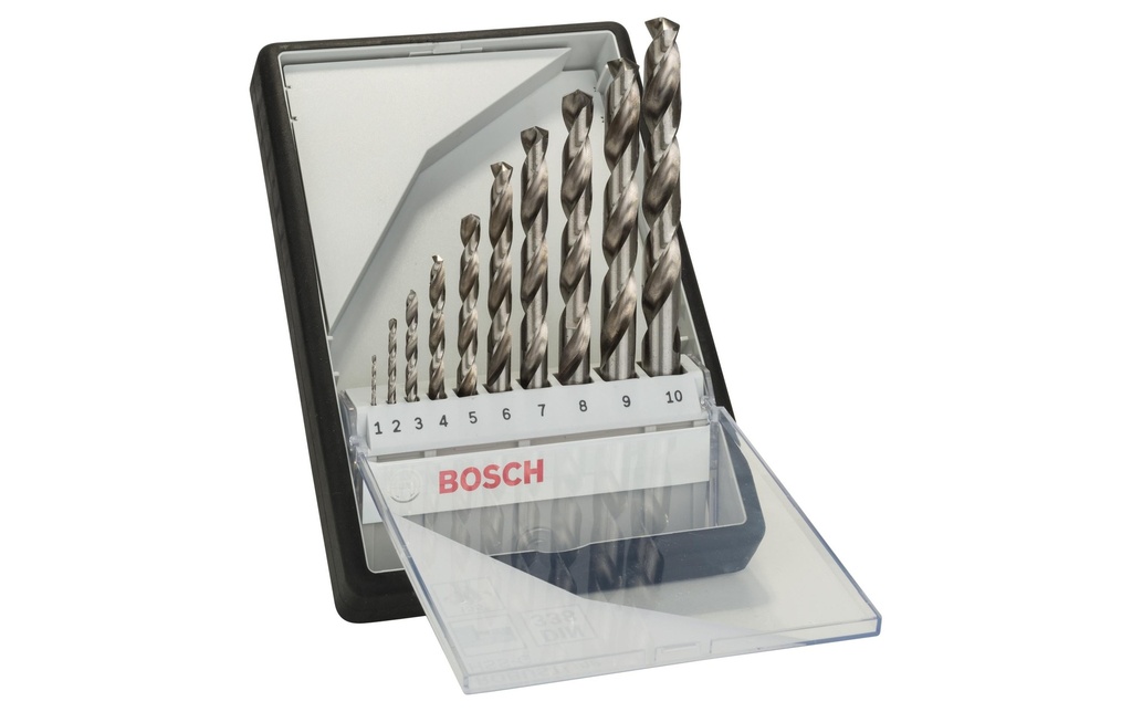 Bosch Professional Kits de forets à métaux HSS-G, 10 pièces