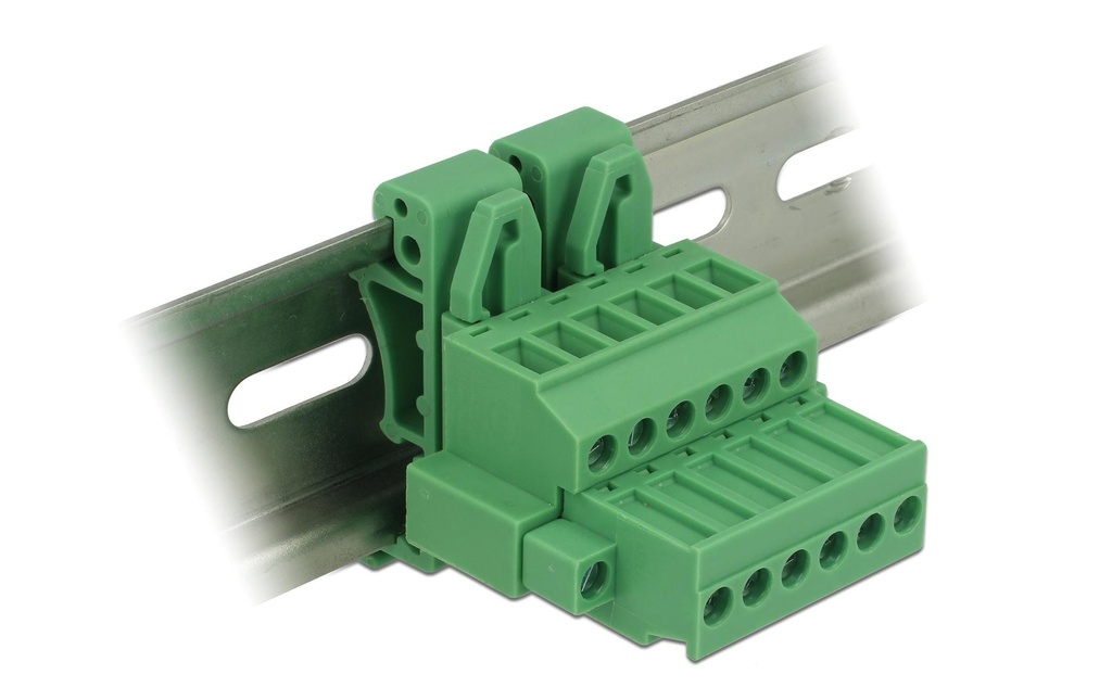 Delock DIN Rail Bloc terminal 6Pin