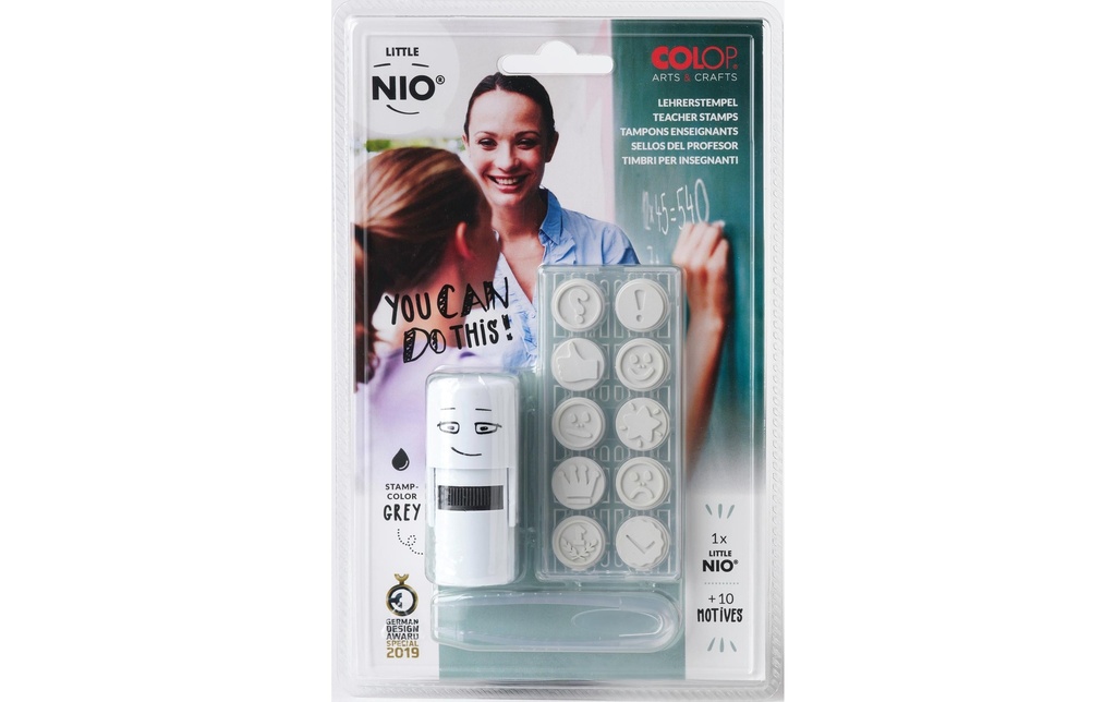 Colop Nio Set de tampons Little Nio Set professeur, 10 parties