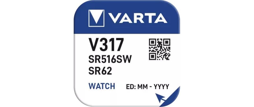 Varta Pile bouton V317 , 10 Pièce/s