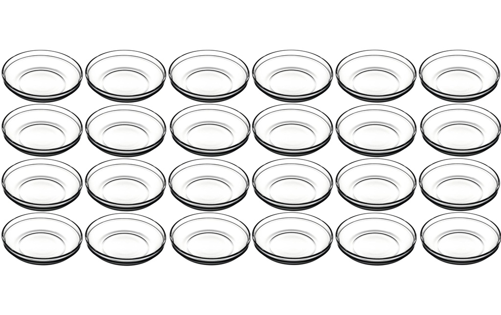 Montana Assiette non décorative Trend 24 Pièce/s, Transparent
