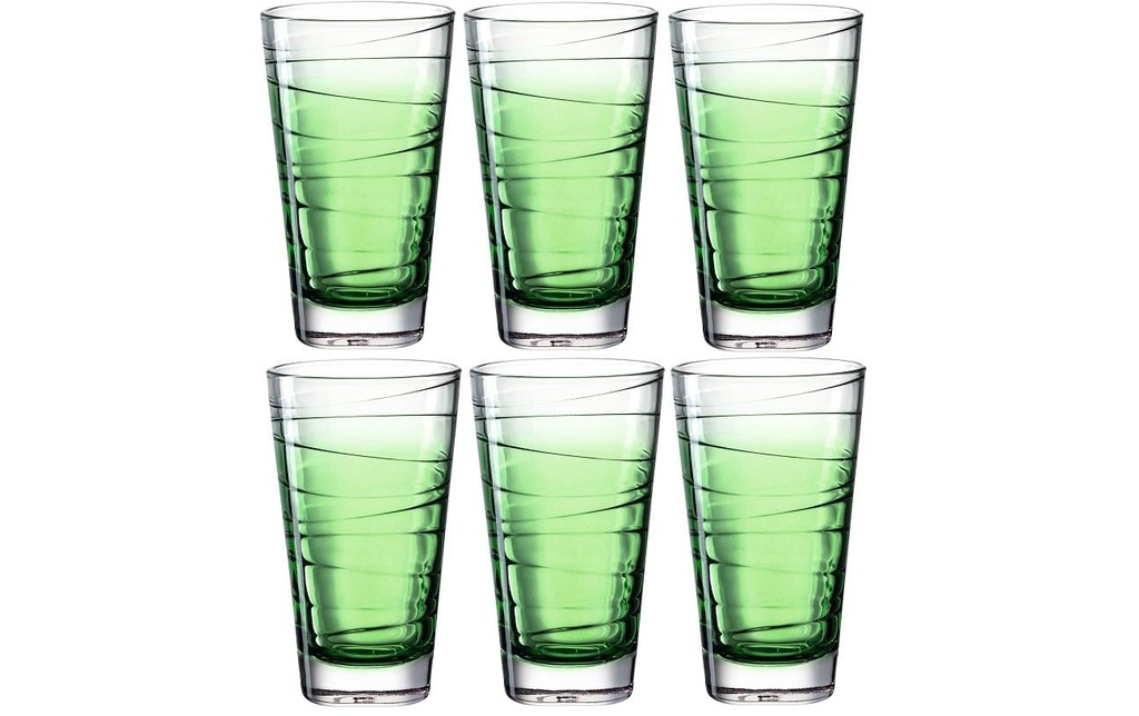 LEONARDO Verre Vario Struttura 280 ml, 6 Pièce/s, Vert