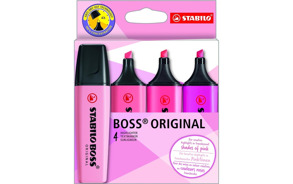 STABILO STABILO Boss étui orginal à 4p (4 pces)