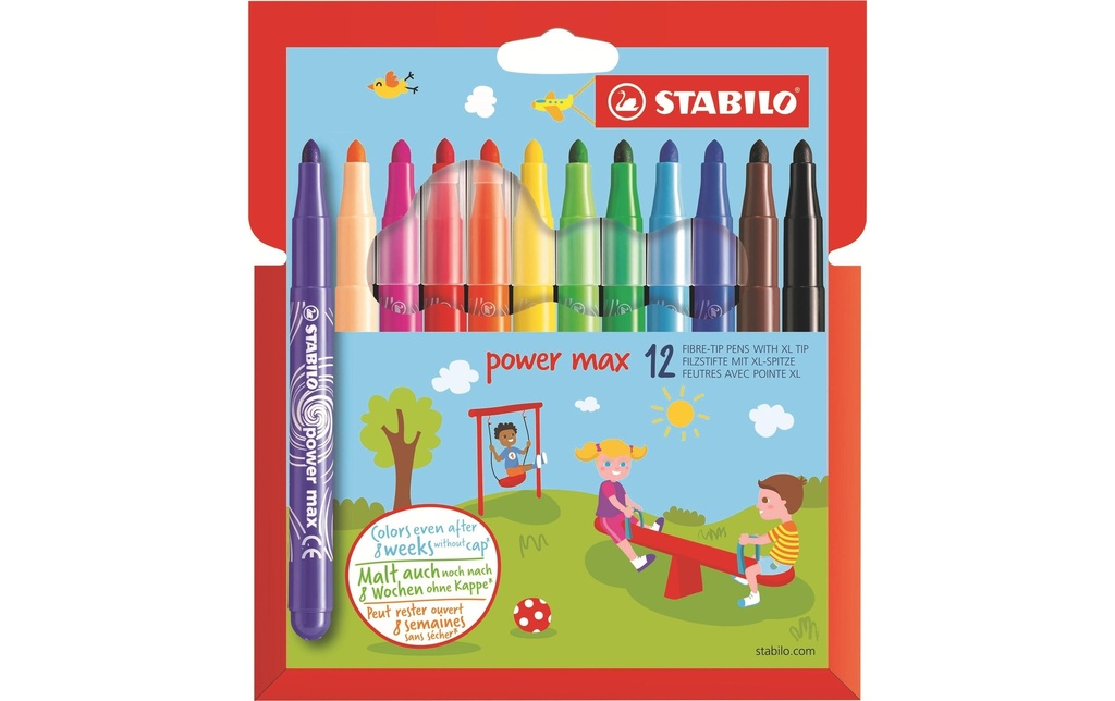 STABILO Feutres Power Max étui (12 pces)