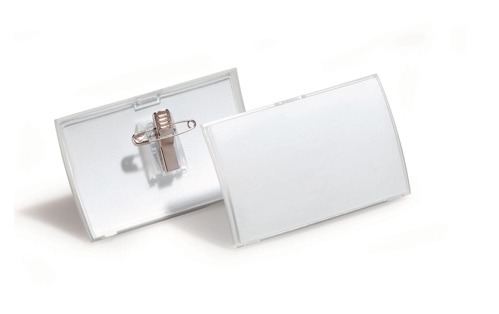 DURABLE Porte-nom av.pince 40x75mm (25 pces)