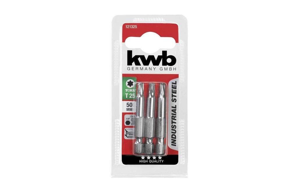 kwb Kits de bits 1/4 T25 3 Pièce/s pièce(s)