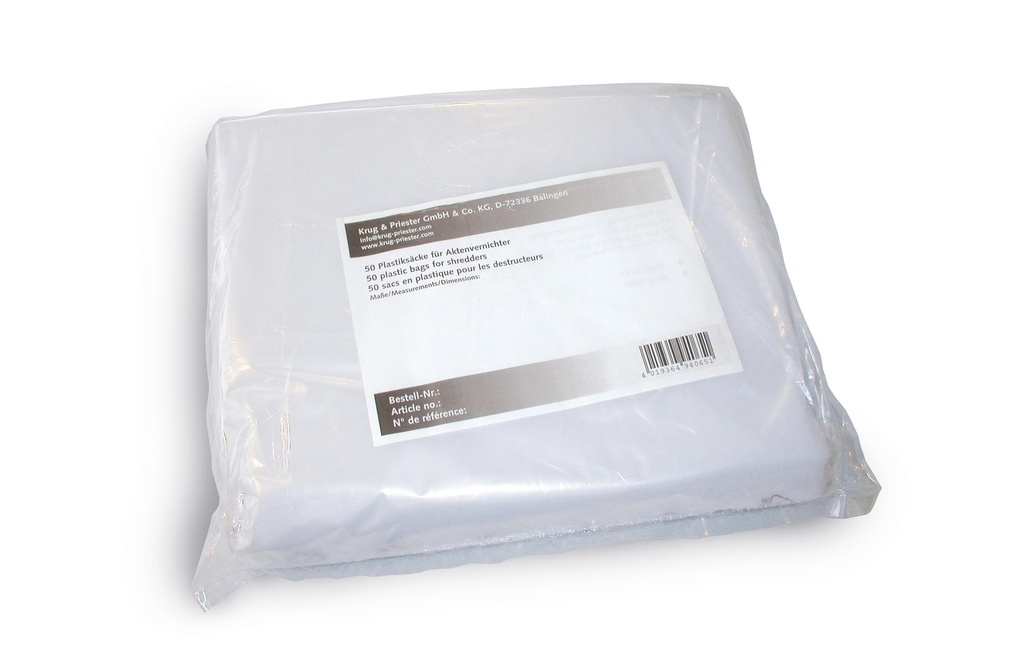 IDEAL Sacs poubelle pour déchiqueteuse de documents pour 2360/2403 35 l 50 Pièce/s