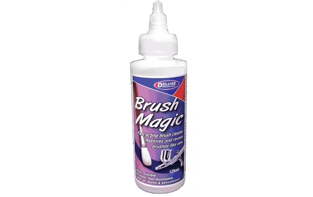 Deluxe Materials Nettoyant pour pinceaux Brush Magic 125 ml, Transparent