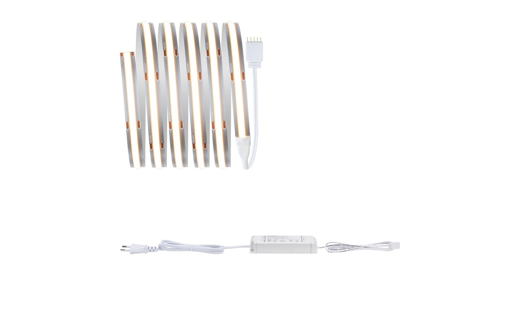 Paulmann Ruban à LED MaxLED 500 Set de base COB, 2700 K, 1.5 m, argenté