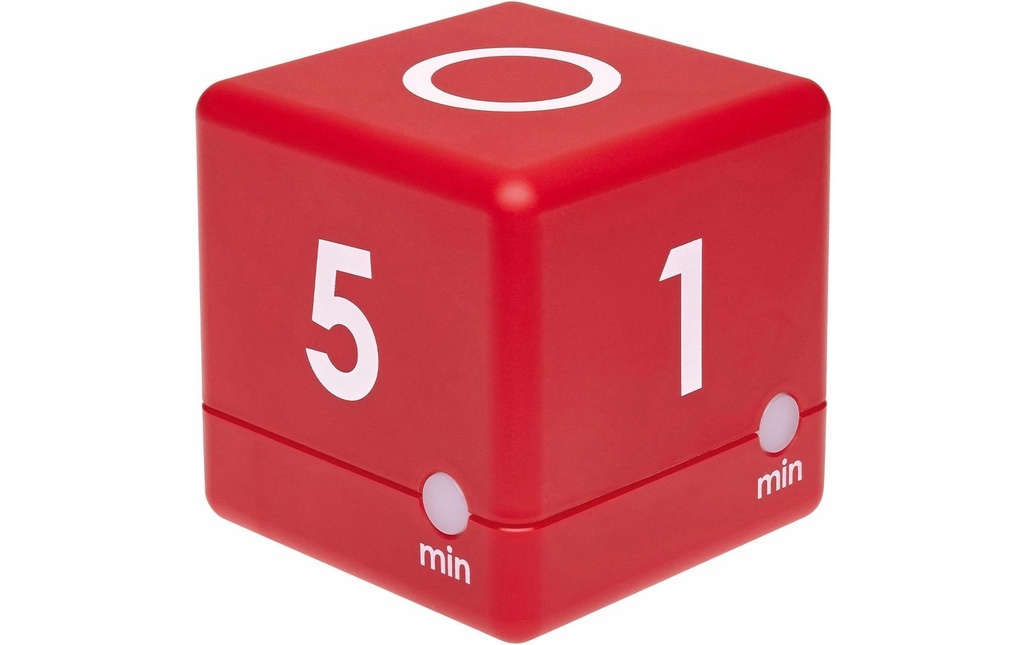 TFA Dostmann Minuteur de cuisine Cube Rouge